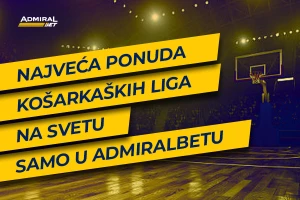 AdmiralBet prvi u svemu - Najšira košarkaška ponuda u Srbiji i regionu!